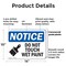 Signmission Do Not Touch Wet Paint, 14 in W x Rectangle, Plastic OS-2PACK-NS-P-1014-L-11390 - alternate 7